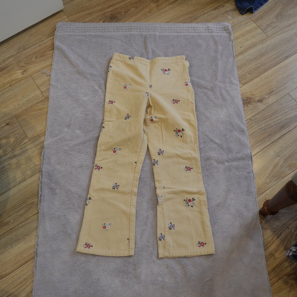 Beige Flower Gymboree Pants